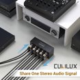 thumbnail image 2 of Cubilux Audio Estéreo Pasivo XLR de 4 Vías Splitter, Convertidor de Audio Equilibrado XLR de 1 Hembra a 4 Macho, Caja Splitter de 4 Canales de 1 Entrada 4 Salidas, 2 of 6