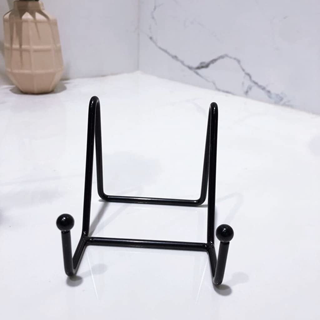 Exquisite Plate Stand For Display Metal Frame Holder Easel Plate Dish Display Stand For Home Kitchen Office
