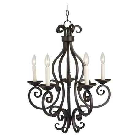 - Maxim 12215OI Manor Single Tier Chandelier - 26W in. oil-rubbed bronze