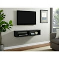 thumbnail image 4 of Wall Mounted Wood TV Console Entertainment Center Wall Decor 60-inch Gray, 4 of 5