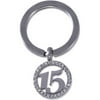 Connections from Hallmark Clear Crystal Stainless Steel Quinceanera "15" Keychain