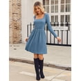 thumbnail image 4 of Zeagoo Women Dresses Spring Fall Sweater Dress Long Sleeve Casual Knit Dresses with Pockets, 4 of 6
