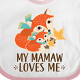 thumbnail image 4 of Inktastic Mamaw Loves Me Grandchild Fox Boys or Girls Baby Bib, 4 of 4