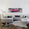 thumbnail image 2 of ARTCANVAS Pink Cadillac Vintage Car Canvas Art Print - Size: 48" x 16" (1.50" Deep), 2 of 9