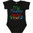 thumbnail image 3 of Inktastic My Pawpaw Loves Me Boys or Girls Baby Bodysuit, 3 of 5