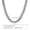 55 cm, variant on Men 8mm Width Chunky Miami Cuban Chain Necklaces 18/20/22/24 inch Neck Collar-45 cm