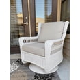 thumbnail image 1 of Krikacy Outdoor Swivel Rocker Patio Rocking Chair Wicker Rocking Chair Rattan Furniture Swivel Glider Lounge Chair for Deck Porch Pool,Off-White/Grey, 1 of 8