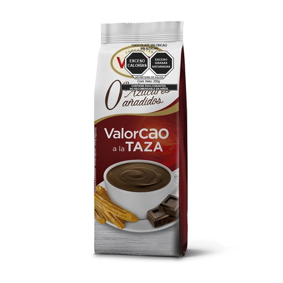 Chocolate en polvo s/azucar 200 gr Valor