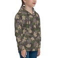thumbnail image 3 of Balery Camouflage maple Pattern Boys Hoodie, Youth Pullover Hooded Sweatshirt, Kangaroo Pocket Hoodie for Kids Girls -Medium, 3 of 6