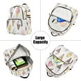 thumbnail image 5 of FORMRS Mini Backpack Purse for Women Travel Daypack Casual Shoulder Bag, Ice Cream Pattern, 5 of 7