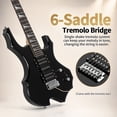 thumbnail image 4 of Glarry 37" Adult Electronic Guitar Kit w/ Amp Bag Strap Accessories for Beginner, Black, 4 of 10