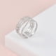 thumbnail image 5 of abierto, joyería bonita, Vintage, simple, ajustable, con forma de estrella, regalos de plata para novias, mujeres, hijas, aniversarios, laciness Salvador Anillos abiertos, 5 of 9