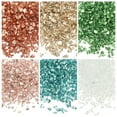 thumbnail image 1 of 6 Colors Crushed Glass Chips, 1-3mm Irregular Glitter 31.5g, Solid Color, 1 of 6
