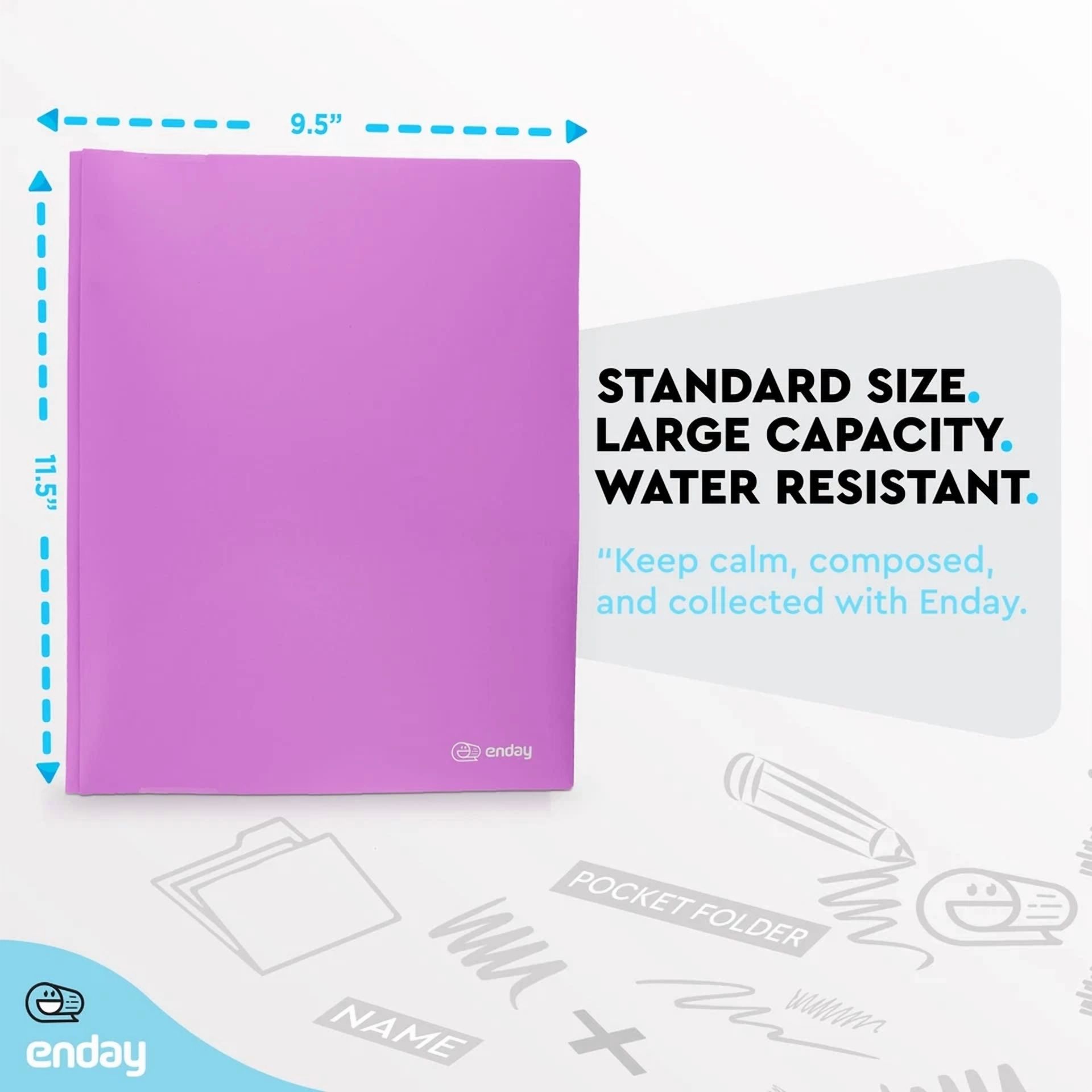 Plastic Folders With Pockets And Prongs Purple - Two Pocket Folder With Brads...