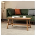 35.5” Coffee Table, Rectangle Coffee Tables with Wood Legs for Living ...