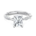thumbnail image 4 of Basil - Radiant Cut Twisted Band Moissanite Lab-Diamond Engagement Ring, 4 of 5