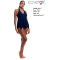 thumbnail image 3 of COVER GIRL Womens Swimwear Straight and Curvy Tankini Swimsuit Tops (Bottom Sold Separate) - Handkerchief, 3 of 6