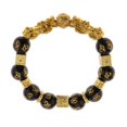 thumbnail image 1 of Pulsera elástica con amuleto de la suerte Pi Yao/Doble Oro de Feng Shui 12mm, 1 of 9