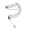 thumbnail image 2 of Unique Bargains 11' Long Coil Stretchy RJ9 4P4C Extension Telephone Cable White, 2 of 6