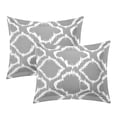 thumbnail image 3 of Chic Home Asya 4-Piece Reversible Geometric Duvet Cover Set, Queen, Grey, 3 of 6