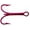 Red, variant on Mustad Treble Hook - #12 (Gold)