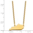 thumbnail image 4 of Auriga Fine Jewelry 925 Sterling Silver Gold-plated Kentucky State Necklace for Women, 4 of 5