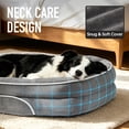 thumbnail image 5 of Ophanie 35in Luxury Sofa-Style Pet Orthopedic Bed for Large and Medium Dogs – Removable Machine-Washable Plush Cover, 4-Sided Bolster, Non-Slip Bottom, Size 35"x28"x6" Gray, 5 of 7