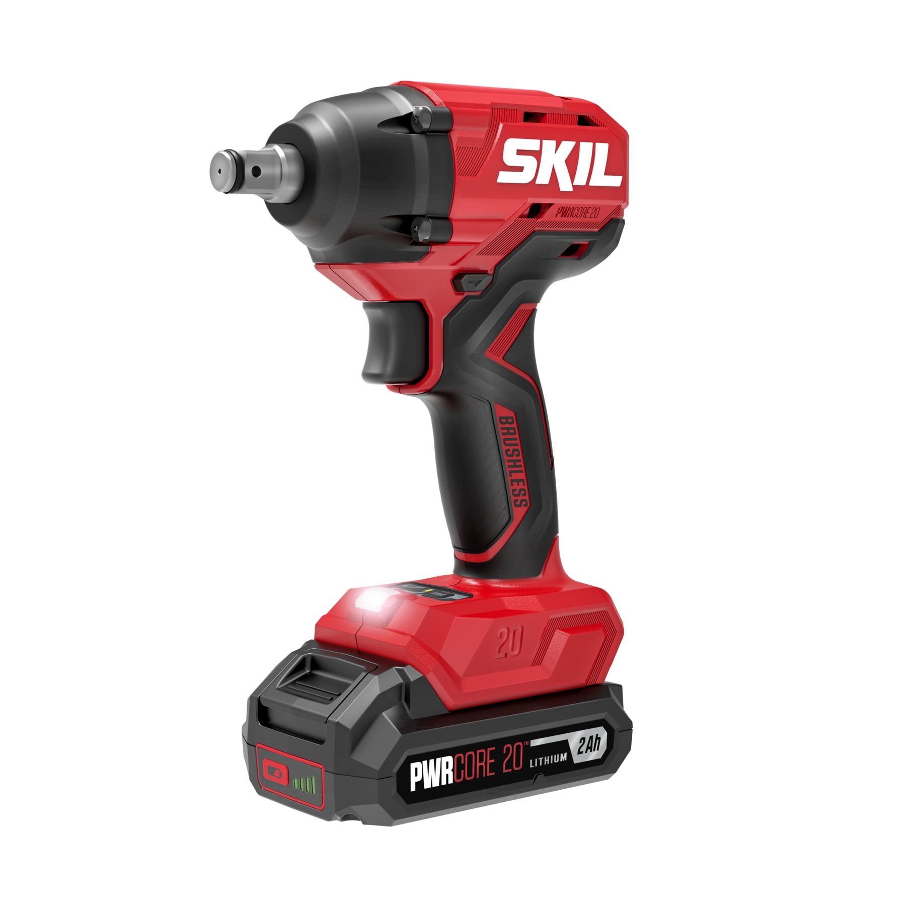 SKIL PWR CORE 20™ Brushless 20V 1/2 In. Impact Wrench with battery & charger-IW6720B-10