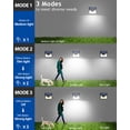 thumbnail image 4 of Luces solares para exteriores Peasur, paquete de 6, 140 LED, sensor de movimiento, IP65, 4 of 7