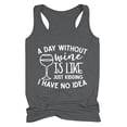 thumbnail image 2 of Débardeurs pour Femmes Athletic Works Débardeurs de Boisson pour Femmes Adultes Filles Été Plage Graphique Amusant Débardeurs Racerback Vestes avec Slogans Blouse, 2 of 7