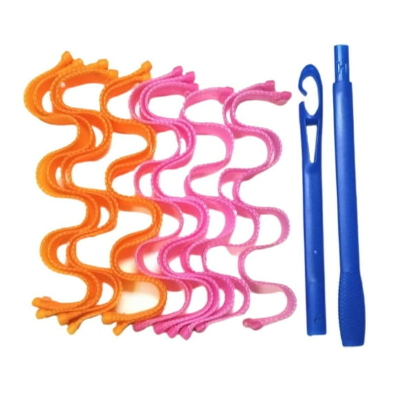 12PCS Hair Curlers Durable Beauty Spiral Hair Curlers Hair Rollers No Heat DIY Hair Styling Tools