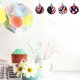 thumbnail image 4 of 12 bolas de tela para el Día de la Independencia, decoración navideña, adornos para bodas, bailes de graduación, adornos para árboles, suministros para colgar en festivales, suministros, 4 of 5