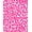 Pink, Pattern 2, variant on Flatwoven High Traffic Area Rug, Chic Leopard Patterned with Striking Pink and Black Design, Non Slip, Stain Resistant, Washable Area Rugs for Living Room, Bedroom(Pink, 4X6)