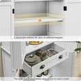 thumbnail image 4 of ARTPOWER 72" Pantry Storage Cabinet with Drawer, Freestanding Tall Cupboard Storage Cabinet, Utility Pantry with Door Shelves and 2 Adjustable Shelves for Kitchen, Dining Room,Living Room, White, 4 of 14