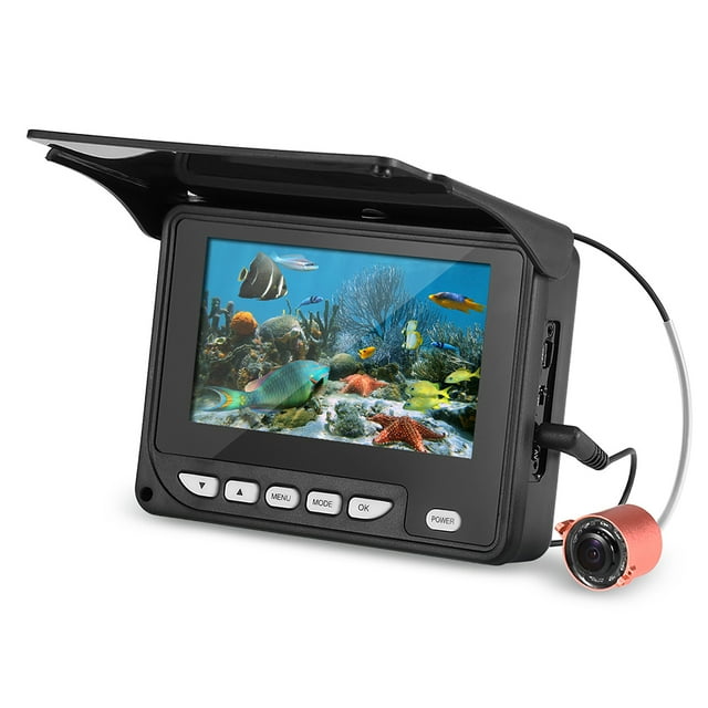 Cámara de pesca Cámara de pesca subacuática portátil de 4.3 pulgadas Buscador de peces Cámara de pesca de barco de hielo de visión nocturna a prueba de agua 20M Cable con bolsa de transporte Abanopi Cámara de pesca