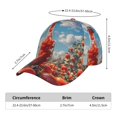 thumbnail image 2 of Honeii Tomato Field Bottle Print Hat, Women's Baseball Hat Unisex Fit, Baseball Cap,Adjustable One Size, 2 of 6