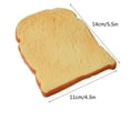 thumbnail image 2 of dajkiuy Toast Shaped Squishies Super Soft Slow Rising Toys for Adults, Stress Relief Squeeze Toys, Gift for Easter, Christmas and Birthday, 2 of 3