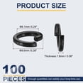 thumbnail image 2 of Uxcell Spring Lock Washer, Split Lock Washers for Screws Bolts Cars Construction 100 0.24 in, 2 of 7