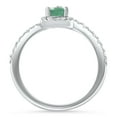 thumbnail image 3 of Pompeii 3/4Ct Peart Shape Emerald Diamond Ring 10k Gold Lab Grown (G/H,VS2-SI1), 3 of 3
