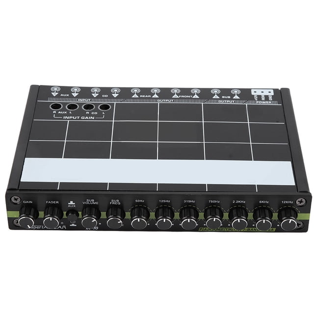 Automobile Equalizer,1pc Car Automobile Audio Car Audio Equalizer EQ Equalizer Power Packed Performance
