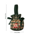 thumbnail image 3 of Luoshdecor Christmas Drawstring Gift Bags,7.9 in Vintage Holiday Candy Xmas Gift Bags,Linen HandBags for Xmas Presents Home Party, 3 of 6