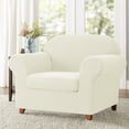 thumbnail image 3 of Subrtex Sofa Cover 1 Piece Slipcover with extra Stretch Cushion Seat Cover, Armchair, Ivory, 3 of 8