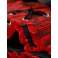 thumbnail image 5 of INSPIRE CHIC Corset à Lacets pour Femme Bustier Sans Bretelles Victorien à Baleines Haut Corset Noir Rouge TP, 5 of 5