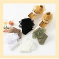 thumbnail image 5 of 5Pairs of Ruffle Pageant Frilly Socks for Toddler Girls Baby White Lace Ankle Dress Socks Summer Mesh Women Sock, 5 of 5