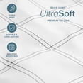 thumbnail image 4 of Bare Home Ultra-Soft Flat Sheets - Premium 1800 Collection - Double Brushed - Full, Modern Plaid - White/Gray, 4 of 6