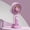 Purple, variant on HCBY Cute Frog Handheld USB Rechargeable Fan, Portable Student Mini Cooling Fan, Strong Wind Quiet Personal Fan, Ergonomic Summer Pocket Gadget
