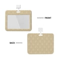 thumbnail image 2 of Cauagu Damask Beige Tan Brown for ID Badge Holder,Badge Holder with Windows Key Card Work Badge Sleeve for Office/ Factory/ID Credit Cards/Proximity Key Cards, 2 of 7