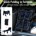 thumbnail image 5 of 2-in-1 Folding Garden Wagon Cart with Lounge Chair,Large Capacity Collapsible Utility Trolley,Lightweight Carbon Steel, 360° Swivel Wheels, Portable for Camping, Lawn, Travel, 5 of 8