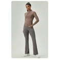 thumbnail image 5 of Women Tight Yoga Zipper Jacket Sports Long Sleeve Quick Dry Running Fitness Tops, 5 of 5