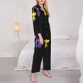 thumbnail image 4 of Lsque Pikmin Pattern Long Sleeve Pajama Set for Women - Soft 2-Piece Sleepwear and Loungewear Set with Pockets, Comfy Nightwear, 4 of 8